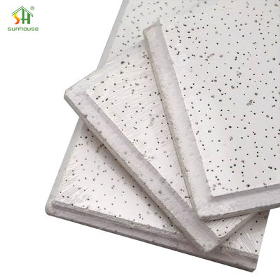 Premium Fire Resistant Acoustic Panels 2x2 Feet Mineral Fiber Tiles For Office Buildings
