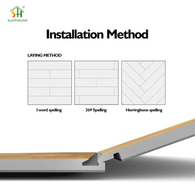 SPC Vinyl Flooring with Reaction to Fire Bf1-S1 Thermal Resistance 0.038㎡K/W and Wear Resistance Group T for Modern Parquet Design