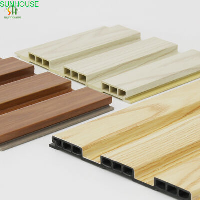 좋은 가격 Hardwearing Outdoor PVC WPC Cladding Siding Panel Scratch Resistance Ventilated Grating Board Waterproof Office Free Samples 온라인으로