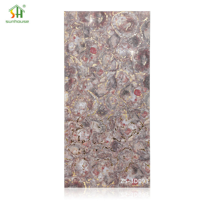 Lightweight Marble Effect Wall Panel 1220x2440mm Acrylic Waterproof Panels