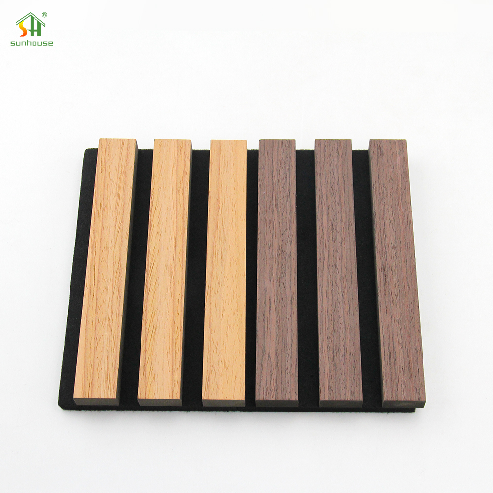 Hot Selling Akupanel Modern Design Wood Acoustic Slat Wall Panel Enhances Sound Clarity for Living Room and Theaters