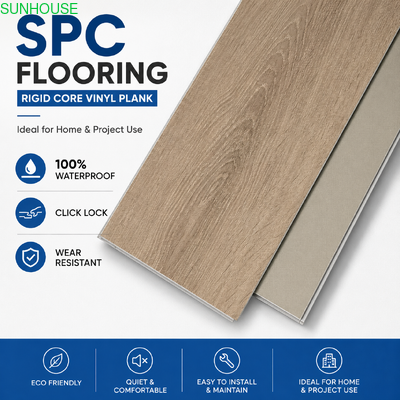 좋은 가격 SPC IXPE 또는 EVA 하층으로 된 바닥: 구매자가 선택할 수있는 뒷받침 온라인으로